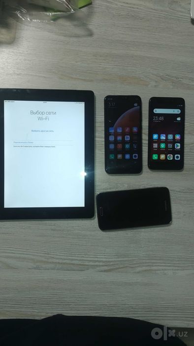Telefonlar, ipad, redmi