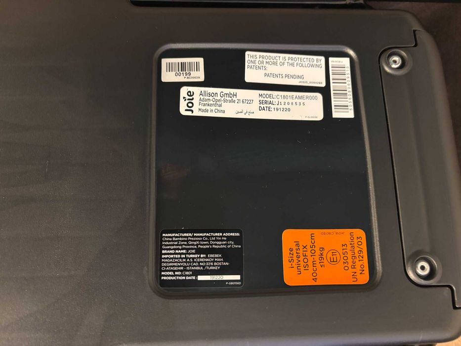 Scaun auto Joie i-Spin 360, testat ADAC, certificat R129, Isofix, Rosu