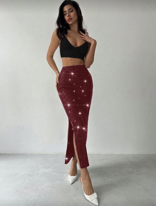 Юбки в паетках.