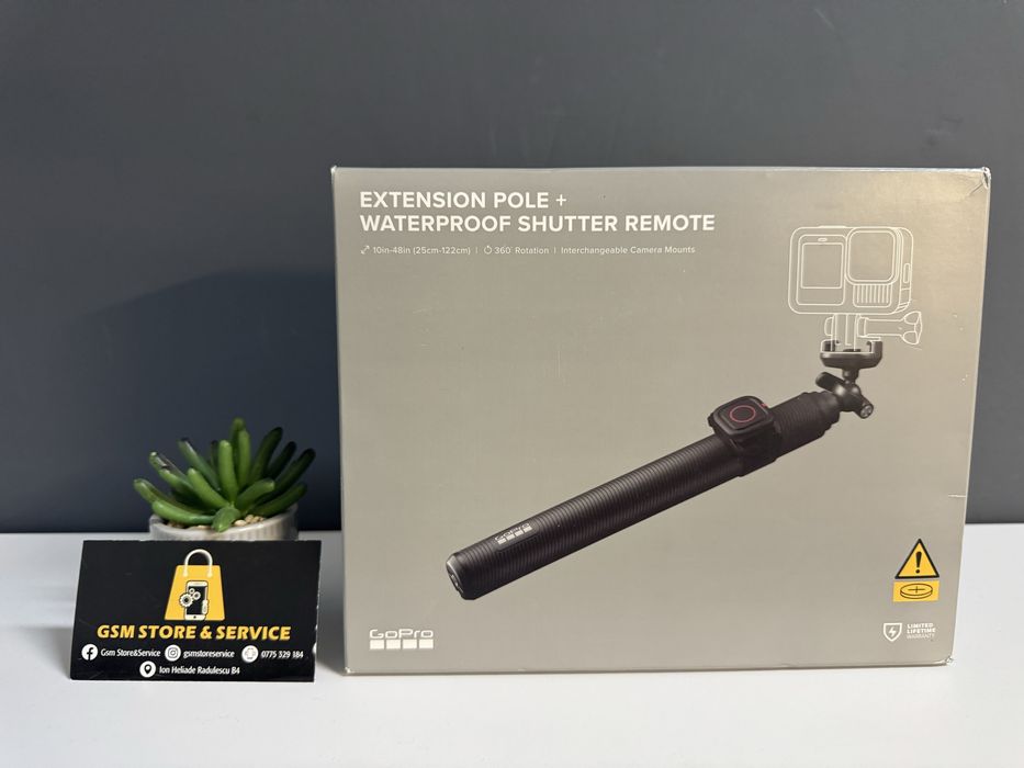 Extension Pole+Waterproof Shutter Remote GoPro Nou Sigilat Gsm Store S
