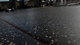 Гумена настилка/Каучукова Фитнес Плоча 100x100x2см-  Сиви пръски