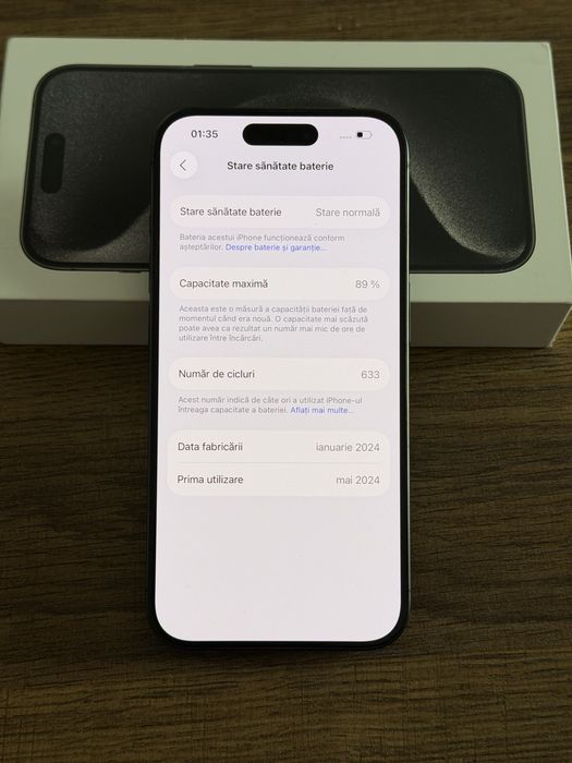 iPhone 15 pro Black Titanium