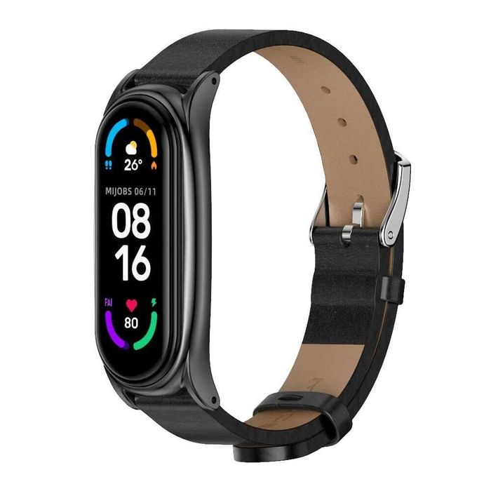 Curea piele bratara Xiaomi Mi Band 3 Mi Band 4 Mi Band 5 Mi Band 6