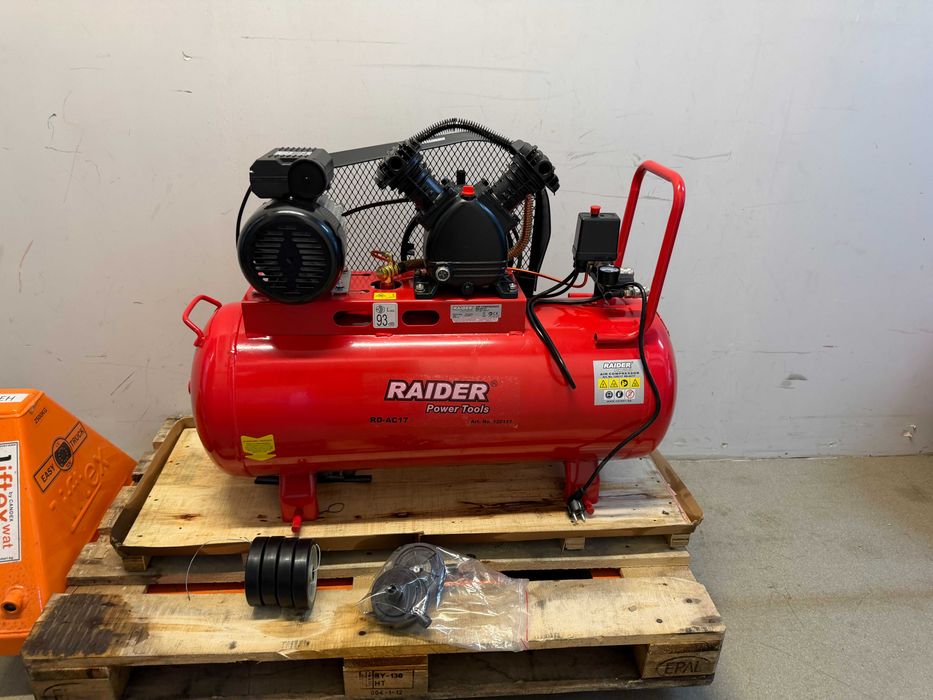 Компресор 100L 1.5kW 170L/min 2цил. ремък RD-AC17  /   Компресор 24L 1.5kW