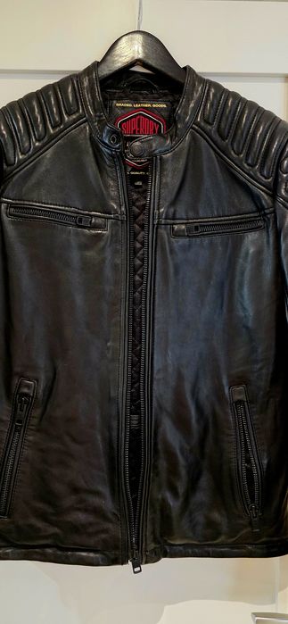 Geaca de piele Superdry Hero