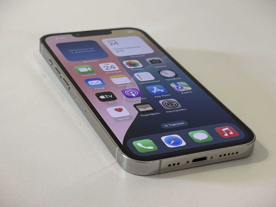 Бартер! iPhone 13 Pro 94% Батерия! Silver (Бял)