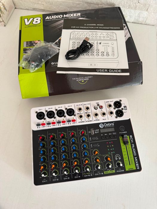 Mixer audio profesional cu 8 canale nou