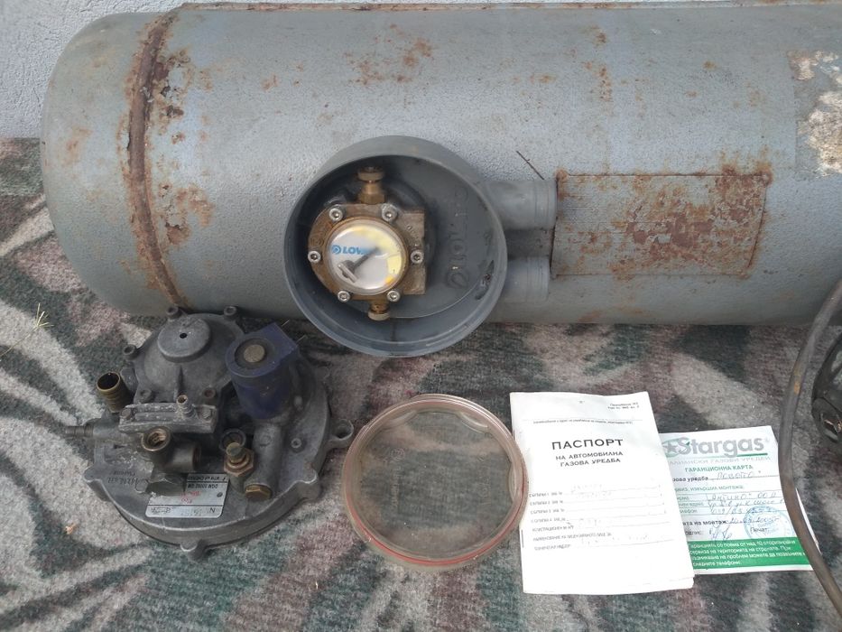 Газова уредба с паспорт и гар.карта .1975 г.