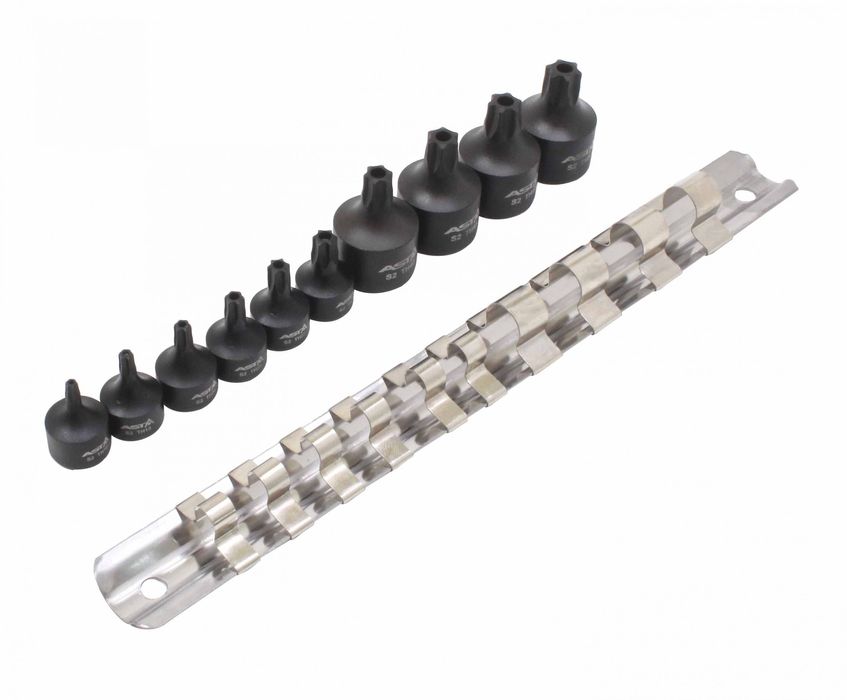 Комплект ударни битове торкс 1/4" 3/8" с отвор