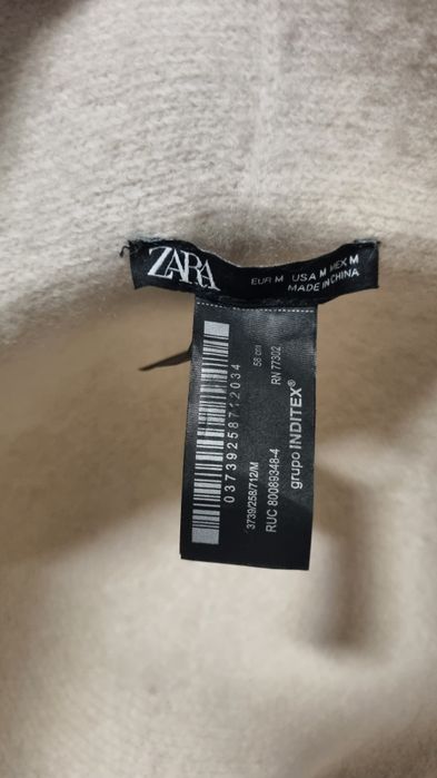 Zara шапка и ръкавици с вълна