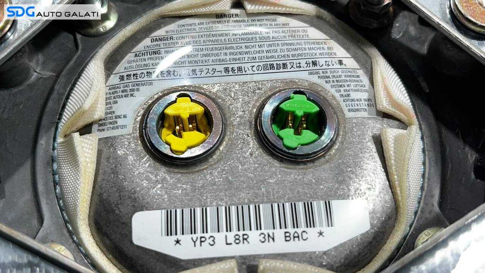 Airbag de pe Volan in 4 Spite Mercedes Clasa C Class W203 2001 - 2007 Cod 1639.99.01 [L5968]