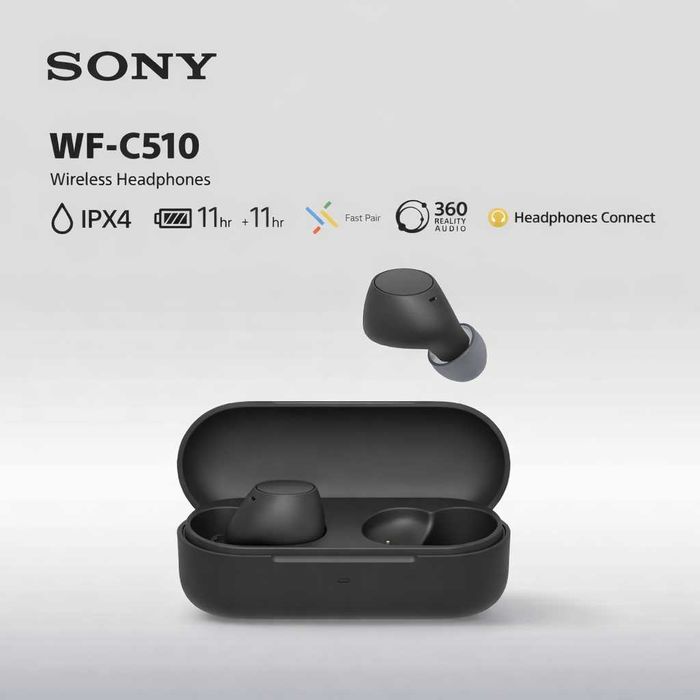 Sony Wf-510 TWS Наушники AAC до 22 ч работы. Есть доставка