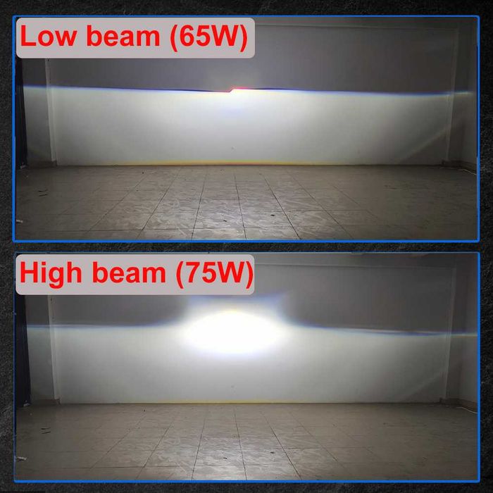 Bi-LED лупи за вграждане 3.0 инча 65W, 6+3 чипа 24V, 6000 К