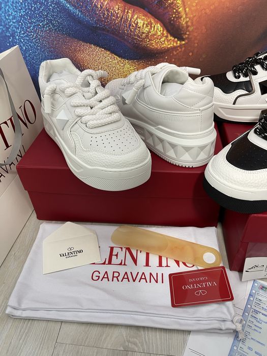 Adidasi Valentino One Stud piele naturala Full Box colectie noua