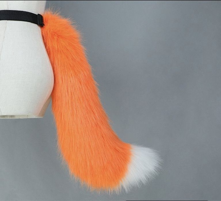 Латексная маска Лис с хвостом