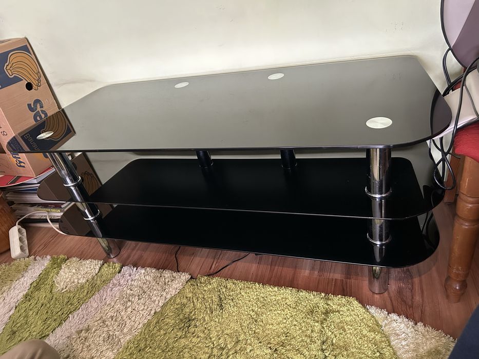 Comoda TV masa televizor din sticla securizata