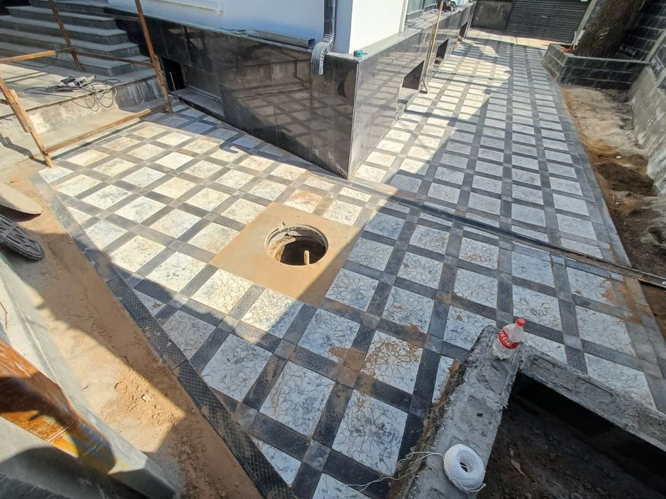 Укладка брусчатки