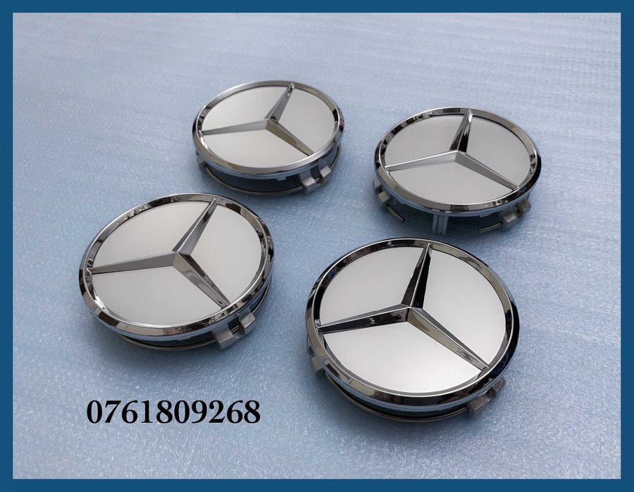 Set 4 capace 75mm jante aliaj Mercedes Benz