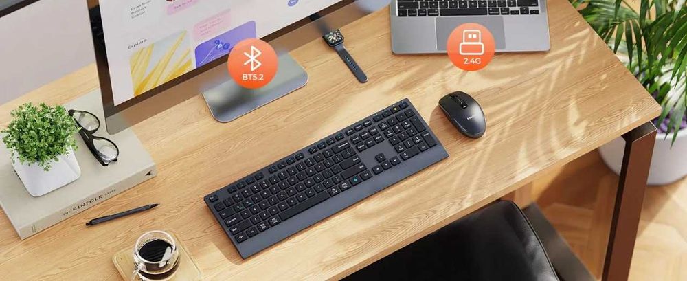 Meetion C2000 Бес-проводной комплект клавиатура и мышь / Meetion C2000