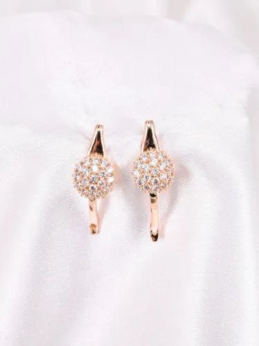 серьги с натуральными цирконами Санкт Петер