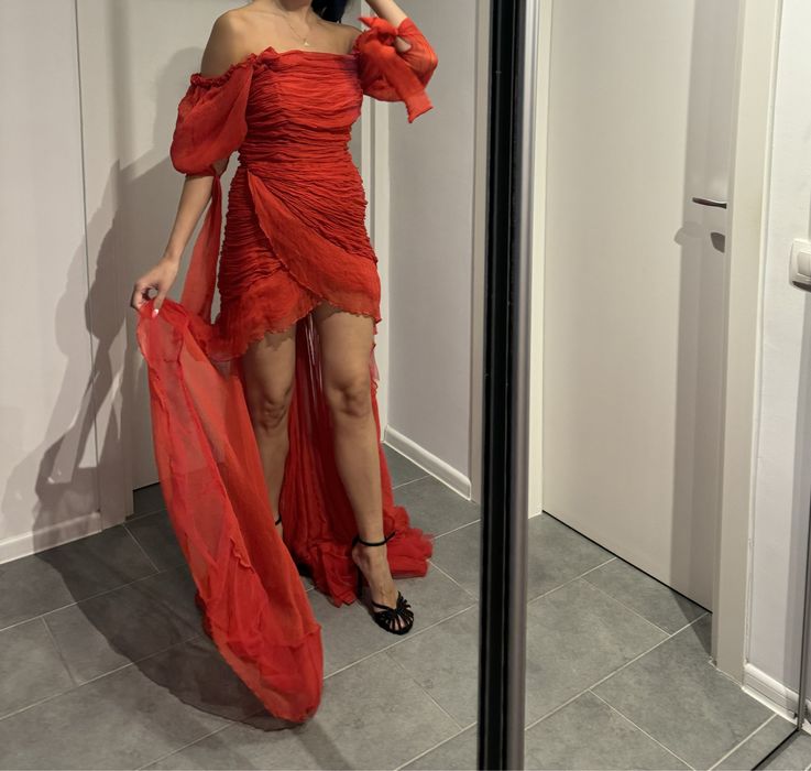 Rochie rosie Norina St de inchiriat vanzare