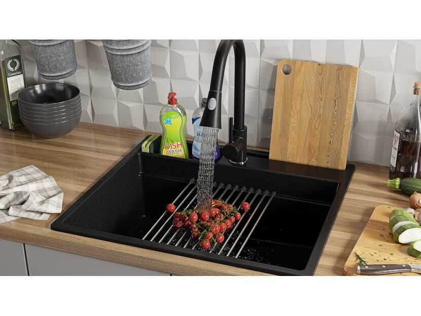 NEW 2023 Кухненска Мивка от гранит модел Осло 60 Премиум 580 x 530 TOP