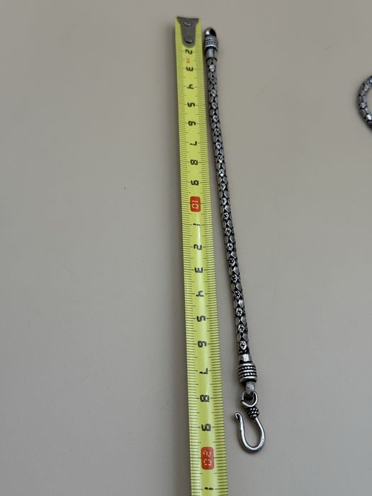 Set lant si bratara argint masiv