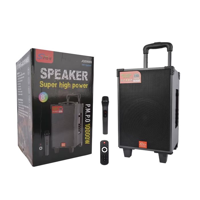 БЕПУЛ Доставка,ЯНГИ 2025 Караоке колонка JQS908S 42см +Симсиз Микрофон