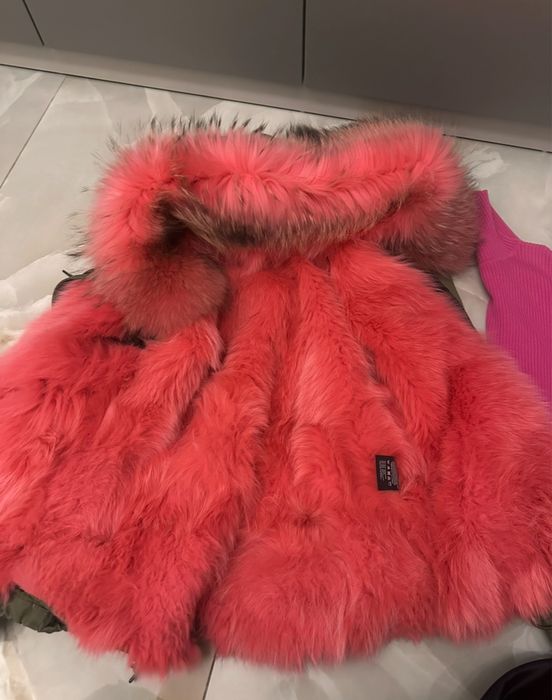 Парка с естествен косъм от лисица