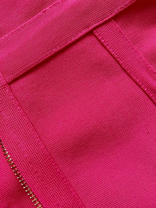 Розова рокля къса бандаж секси