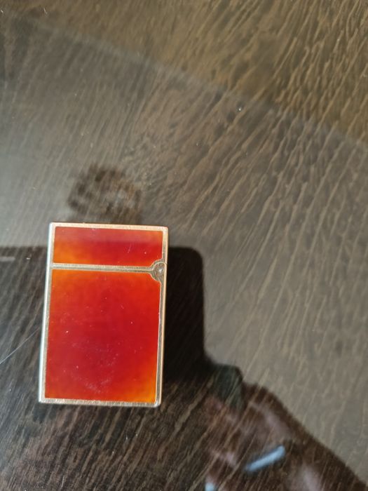 Запалка Dupont, махагон, липсва камъче.