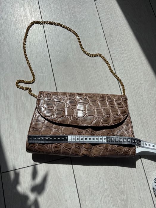 Geanta mică din piele naturală de crocodil