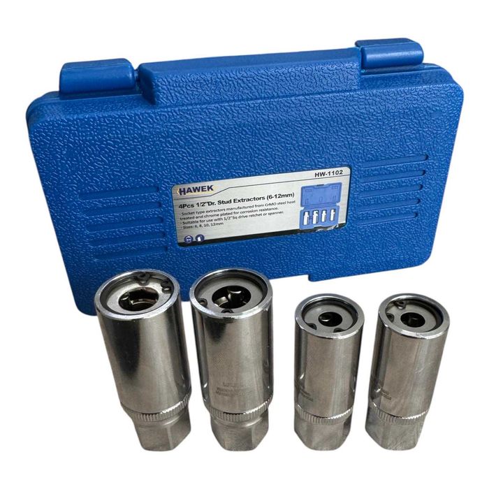 Комплект екстрактори за шпилки 4 части 1/2″ (6 – 12 мм) – HAWEK