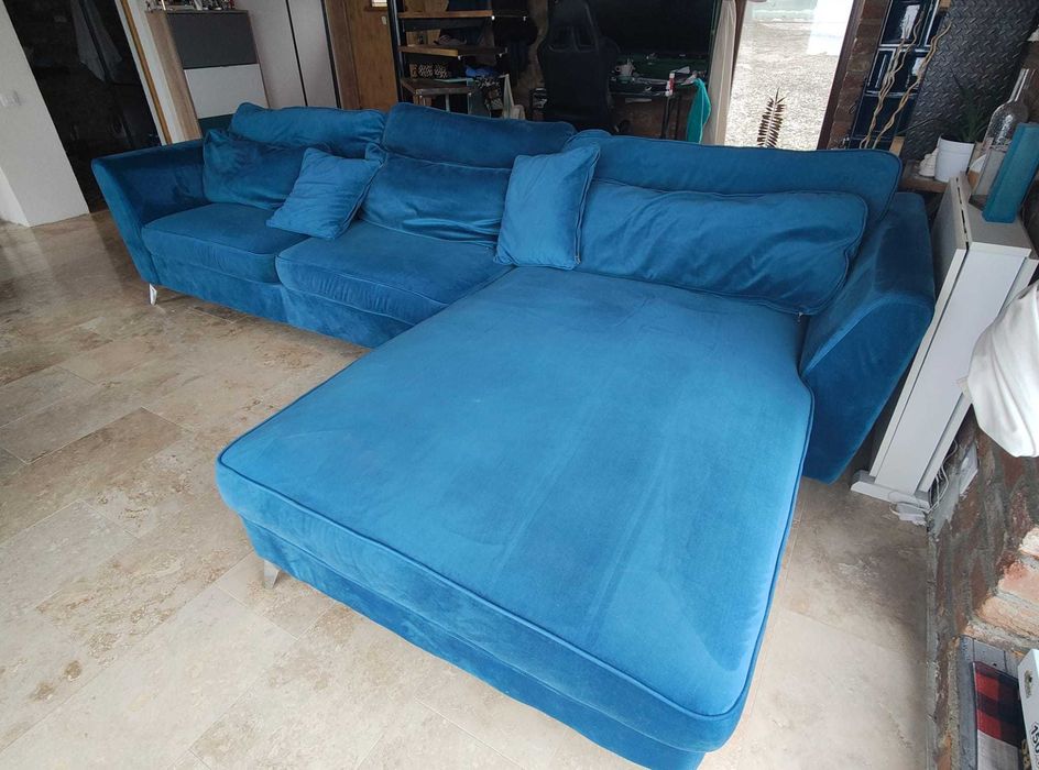 Canapea LENNOX Colțar cu șezlong dreapta (Mobexpert)