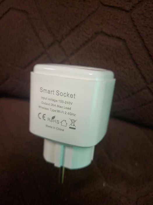 Priză inteligentă WiFi 20A – Monitorizare consum – Smart Life / Tuya