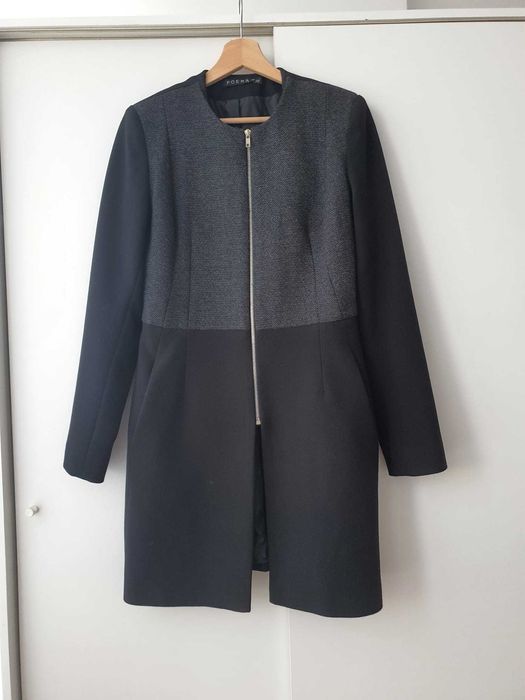 Trench dama negru pentru primavara-toamna marimea 38