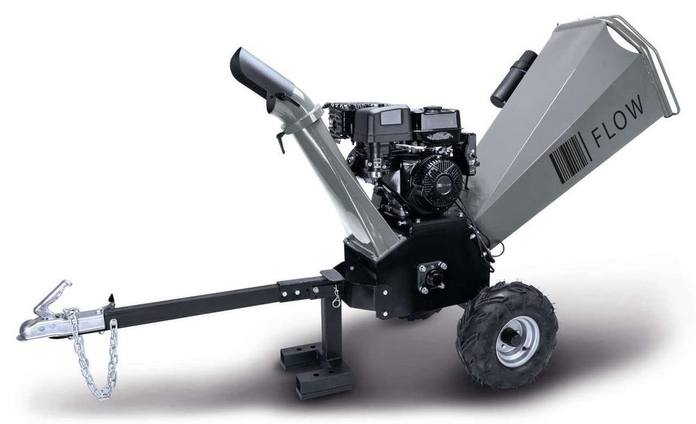 Tocător de crengi pe benzină FLOW FL-BGH42 9 kW, 120 mm, pornire electrică, 3 lameTocător puternic de crengi pe benzină pentru gestionarea eficientă a