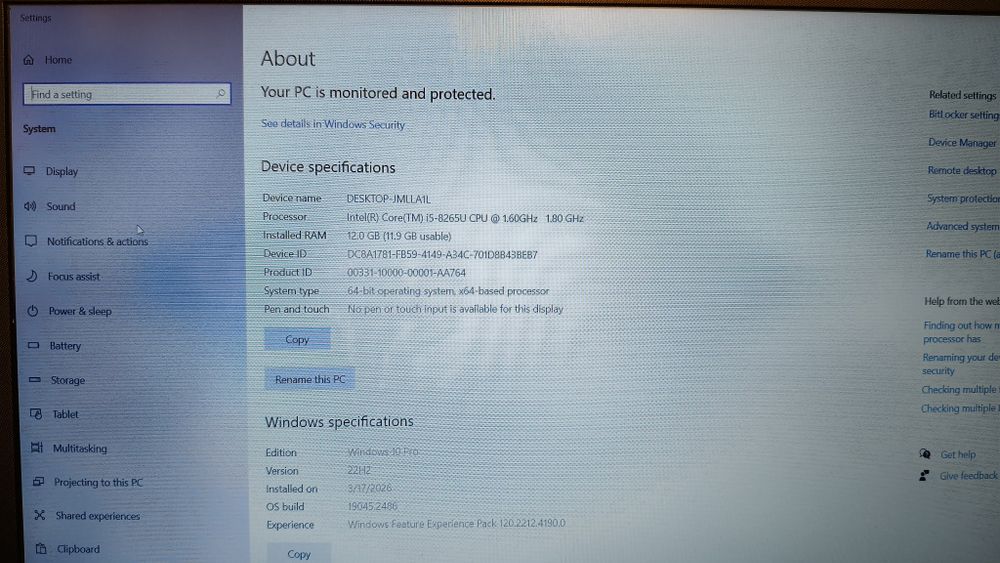 Laptop HP 15-da1009nq i5 gen 8, 12gb, ssd m2 256, GFmx110,baterie noua