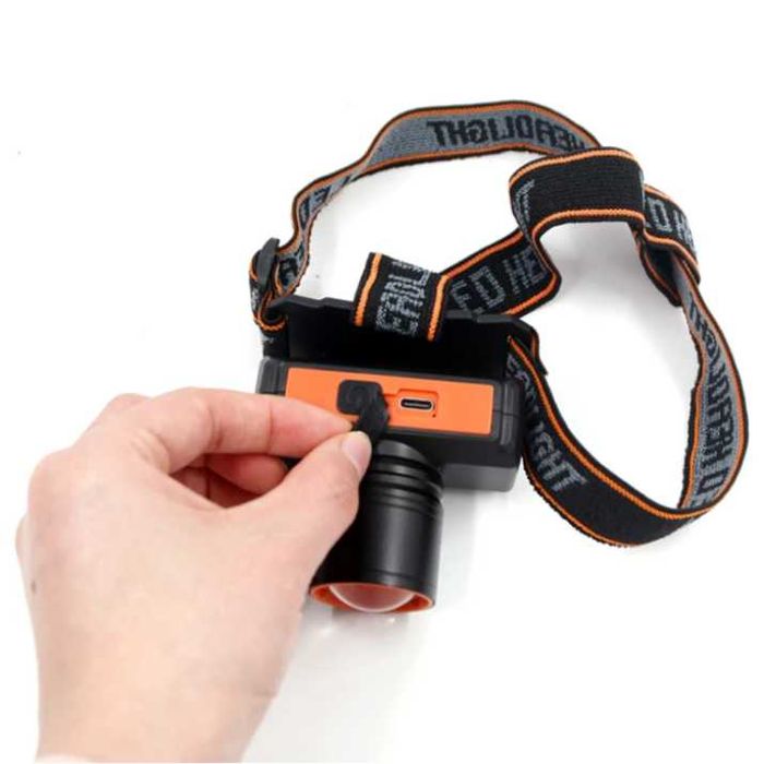 Мощен акумулаторен челник с лупа, зареждане с USB кабел T624