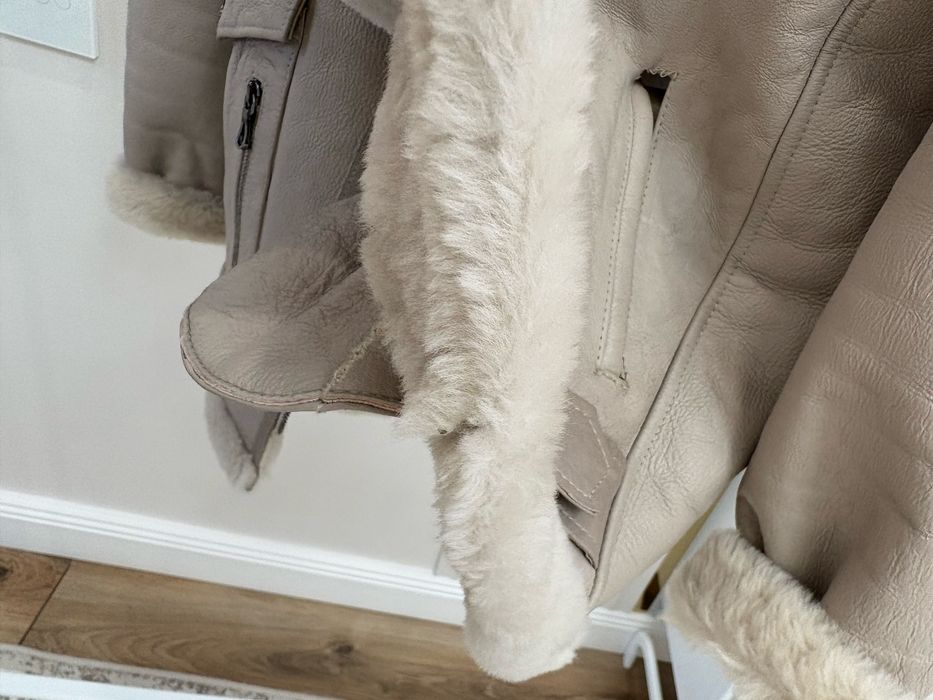 Натуральная дублёнка авиатор