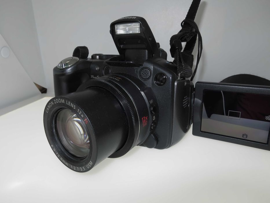 Canon PowerShot S5 компактен фотоапарат камера с въртящ селфи дисплей