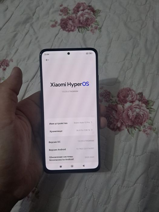 Xiaomi Redmi Note 12 Pro 12/128GB Black Igravoy Original Holati Yaxshi