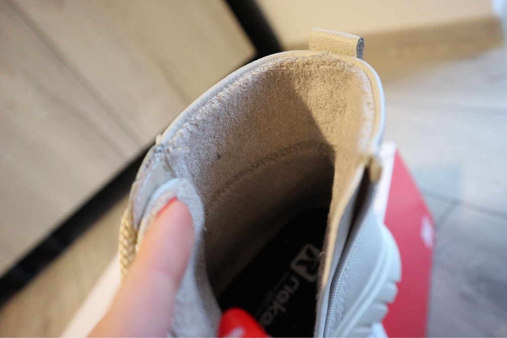 Ghete din piele naturala Rieker de iarna