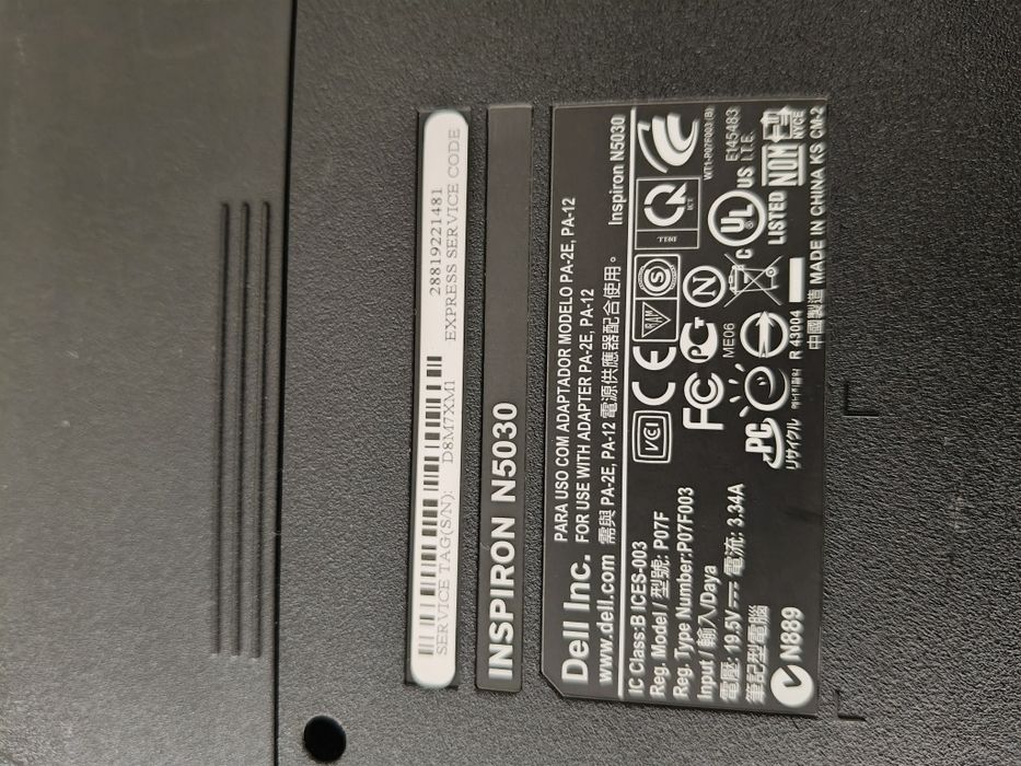 Laptop Dell 4Gb ram