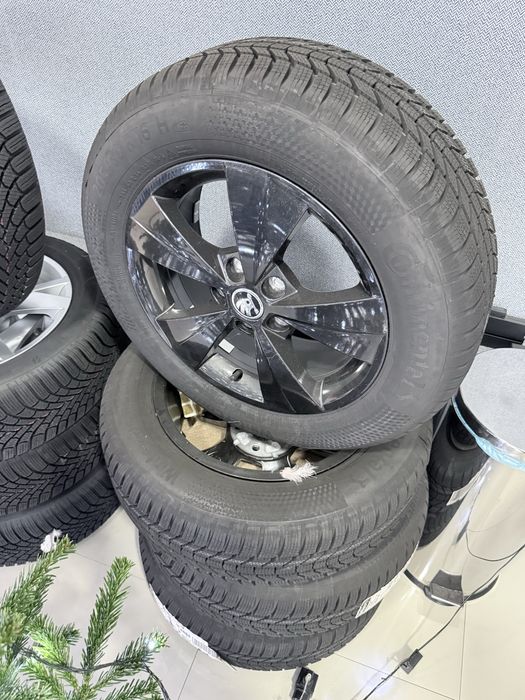Anvelope roti jante 5x112 16 iarna 205 60 16 noi skoda vw continental