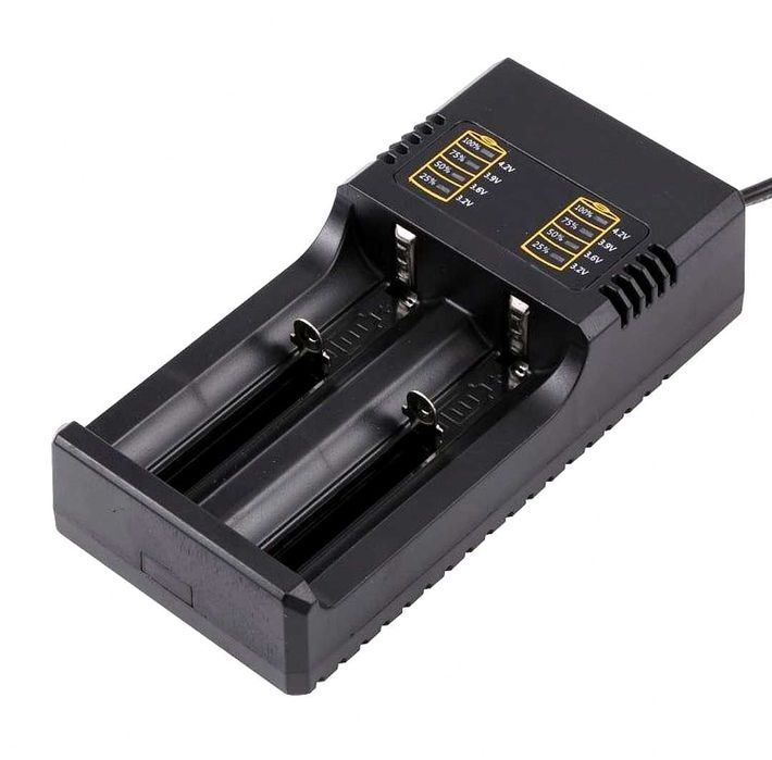 Incarcator Dublu priza 220V Smart acumulator 26650 18650 16340 14500