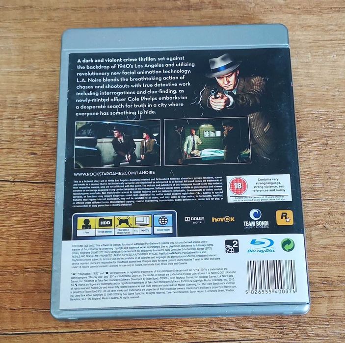 PS3 L.A. Noire PlayStation 3