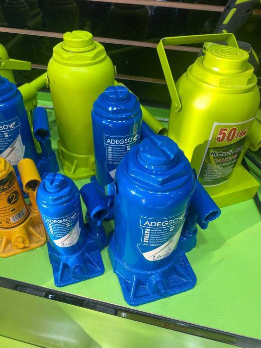 Домкрат бутылочный грузоподъемностью 50, 100 тонн