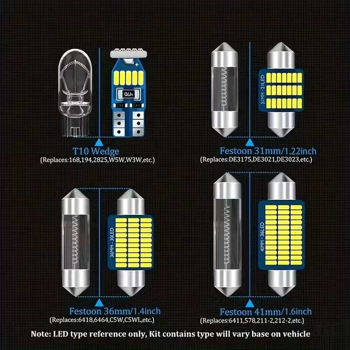 LED Mercedes W211 / W219 интериорно осветление с канбус - без грешки