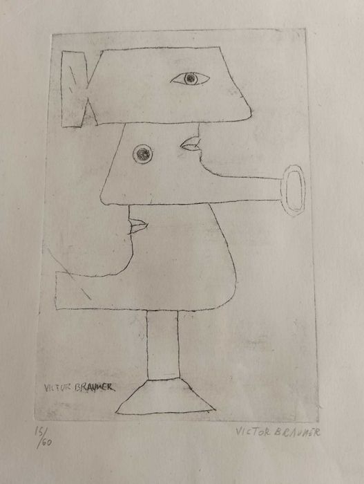 Gravura veche Victor Brauner - 4